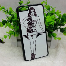 sublimation blanks 2D phone case for 6plus